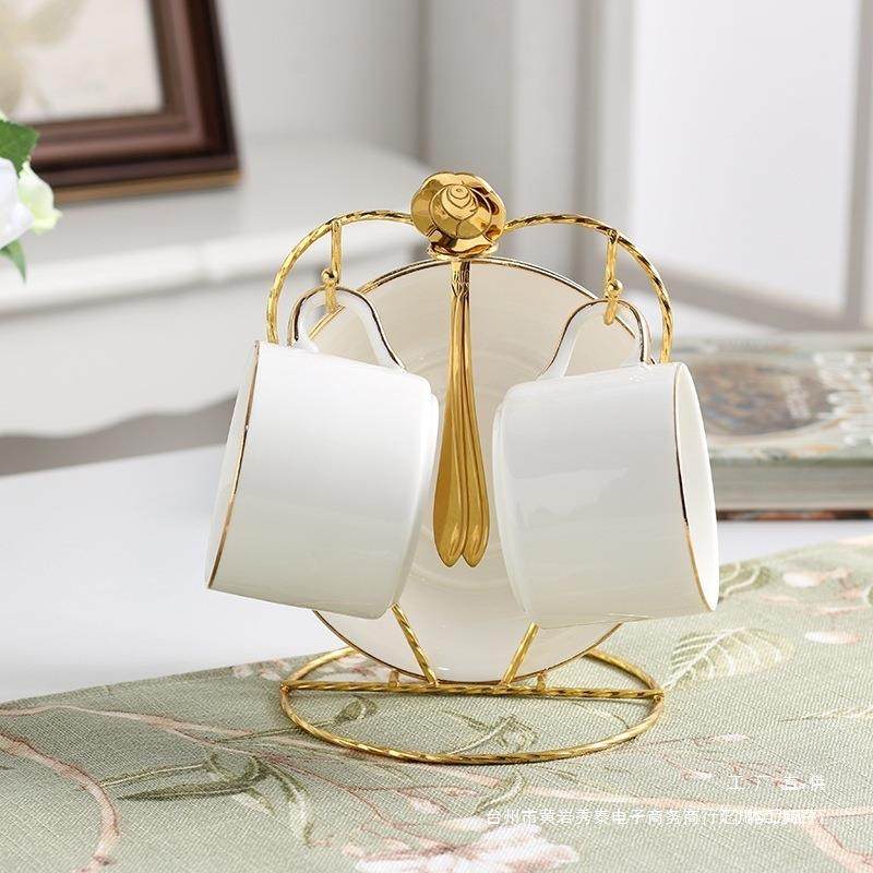 新欧式陶瓷咖啡杯碟套装2件套下午茶点茶具情侣杯碟配架子送勺无,模玩/动漫/周边/娃圈三坑/桌游,模型制作工具/辅料耗材,淘宝优惠券,粉丝福利购,淘宝优惠卷