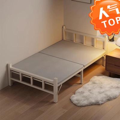 折叠床单人床家用办公午休简易床双人床1米2宿舍出租房硬板床铁床