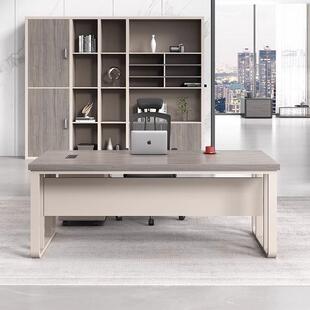 经理桌主管办公桌子办公室简约现代总裁桌老板桌椅组合单人大新品