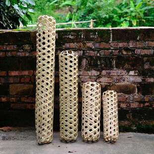 竹夫人抱枕竹夹膝抱节君竹编枕头纯手工制作成人儿童夏日纳凉海绵