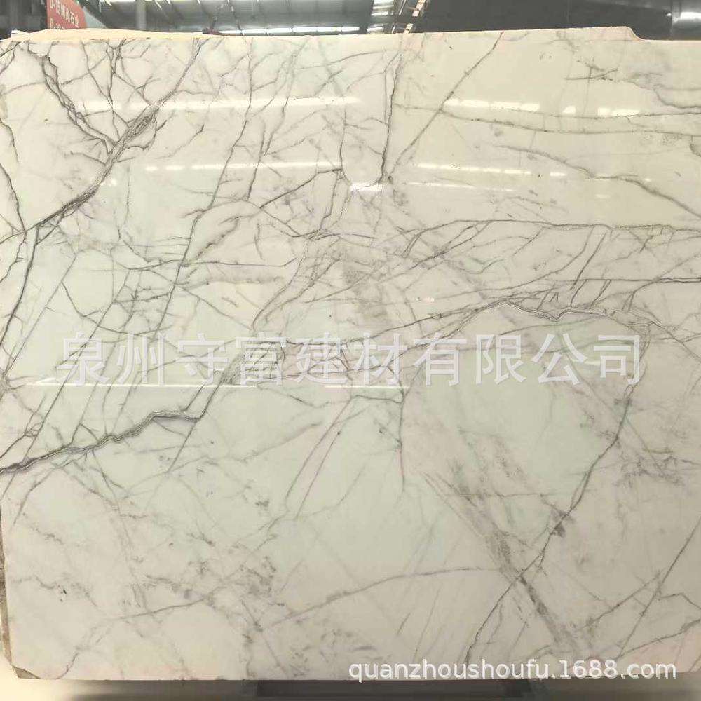 一品白衫天然大理石大板白色系石材工装家装墙砖地砖家具设计
