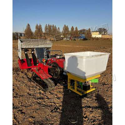 小型履带微耕机 座驾式35马力农用旋耕机 大棚田地林地开沟播种机