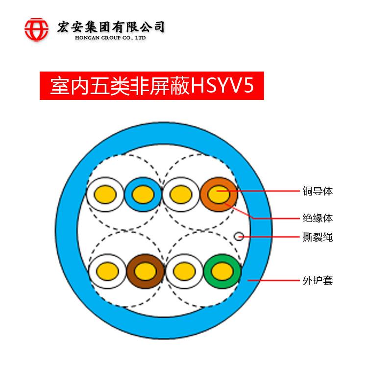 供五类网线 纯铜 305米 宏安网线