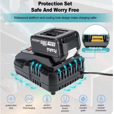 14.4V 18V电池充电器适用牧田 BL1815 BL1830电动工具电池充电器