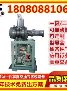 JZJX150-42真空机组ZJP150+30罗茨旋片式真空泵机组2x15真空抽气