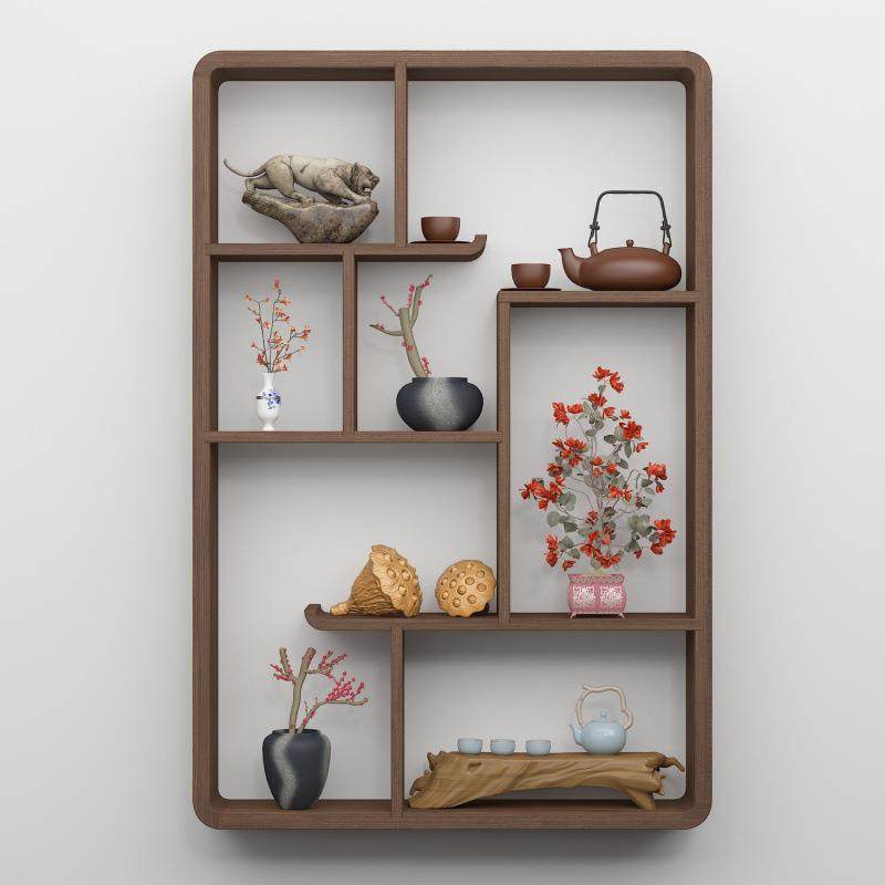 博古架实木新中式壁挂式茶壶展示架上墙置物架简约现代多宝阁隔断,玩具/童车/益智/积木/模型,毛绒/玩偶/公仔/布艺类玩具,淘宝优惠券,粉丝福利购,淘宝优惠卷