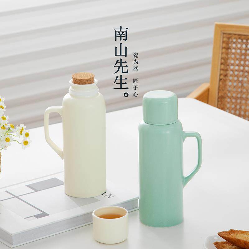 传家壶陶瓷暖壶带盖大容量养生焖泡壶茶壶家用泡茶壶茶杯