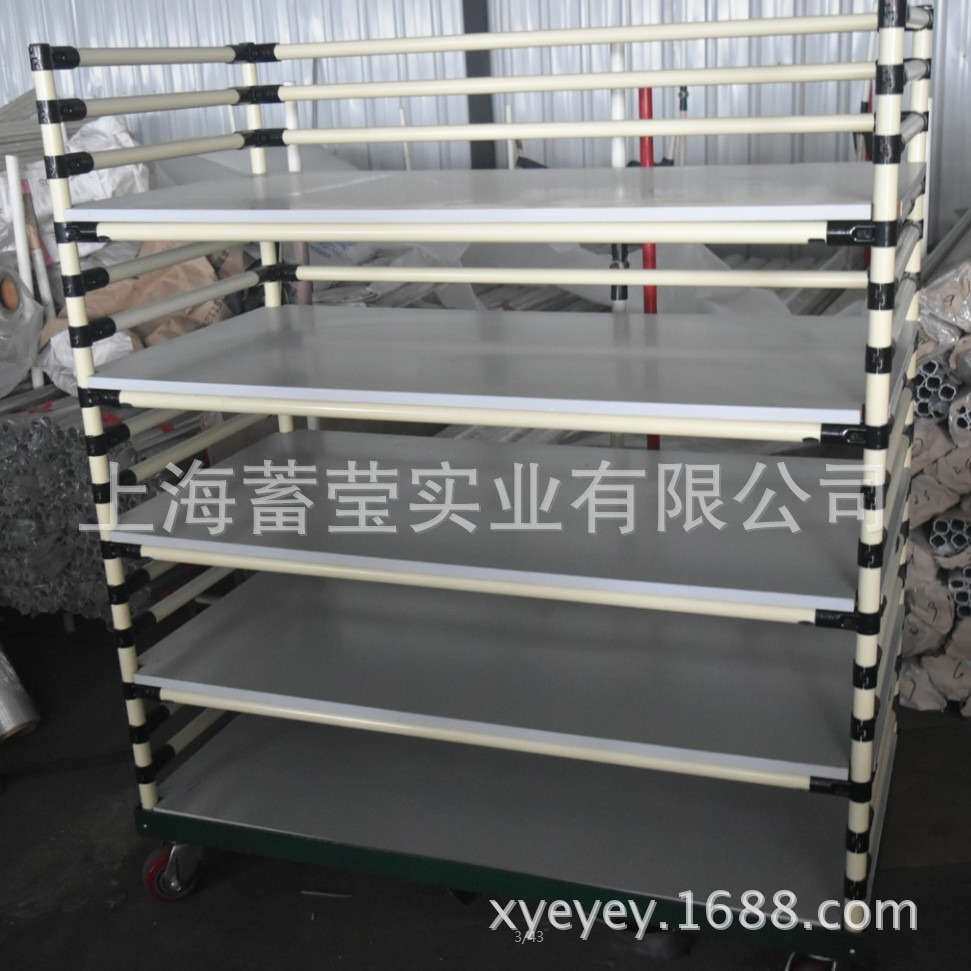 全系列精益管厂家供应工作台推车款式使用角铁电焊货架不锈钢推车