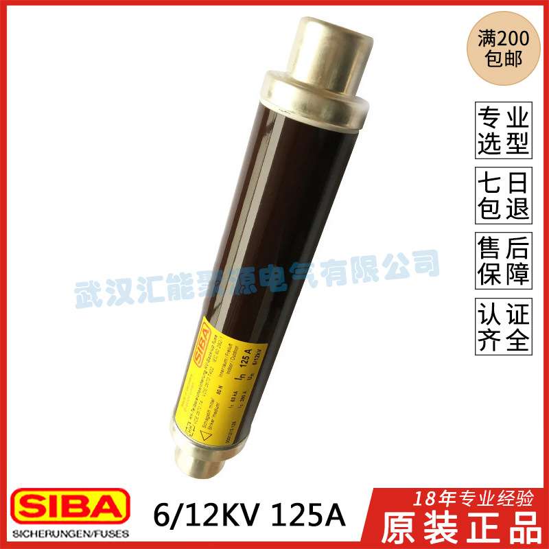 SIBA 6/12KV高压熔断器D-44534 3001213 63A 80A 100A 125A 160A*
