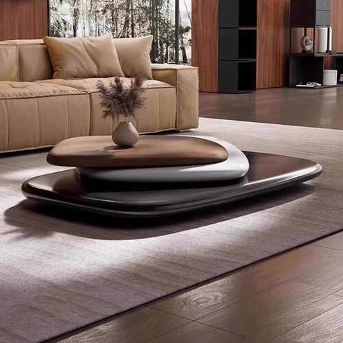旋转茶几意式极简设计师悬浮茶几异型酒店客厅茶几Coffee table