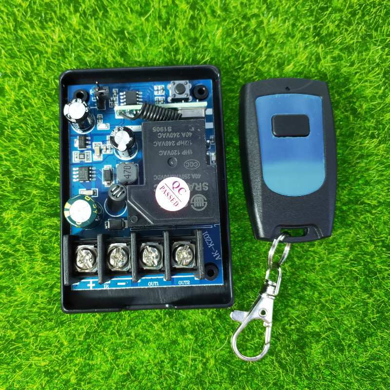 防水单键遥控单路12V24v36v48V汽车喇叭灯光改装LED灯开关控制器