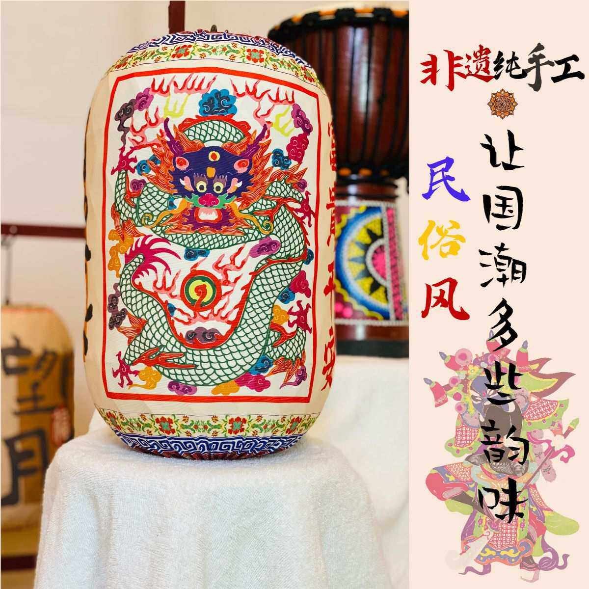 马年灯笼定制竹编纯手工中国风新年红灯笼 复古风元宵吊灯笼