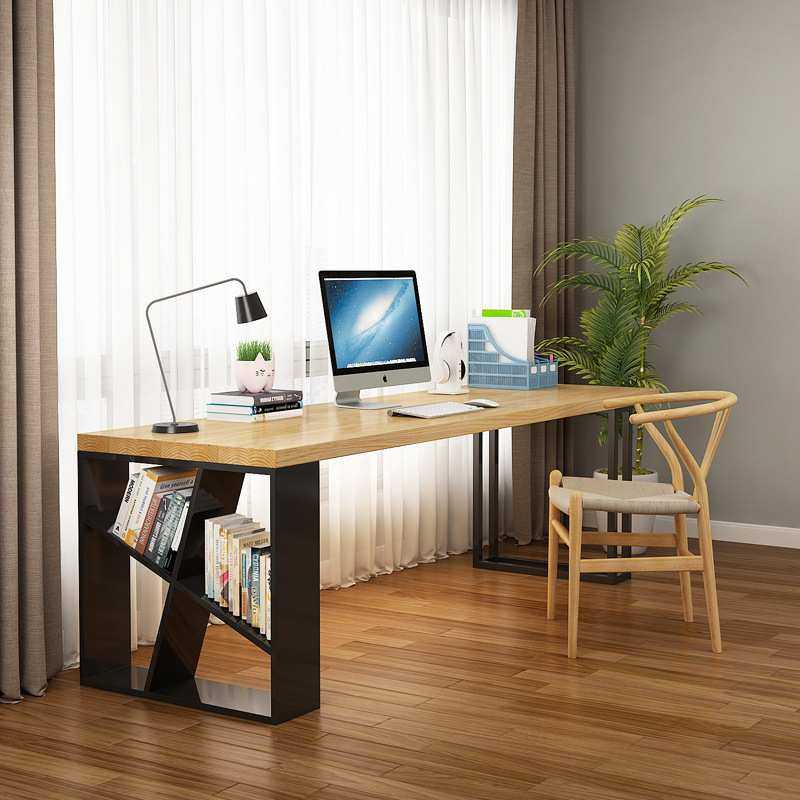 简约靠墙一字长条桌双人实木书桌家用电脑桌台式学生办公桌学习桌,3C数码配件,摄像机配件,淘宝优惠券,粉丝福利购,淘宝优惠卷
