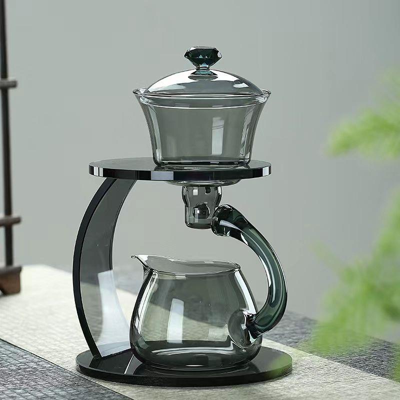 家用感应泡茶壶冲泡茶神器高硼硅玻璃半全自动茶具组合懒人套装