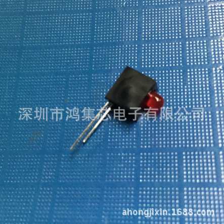 LED灯座含灯 侧孔灯座 1单孔座 3MM方形座指示灯 红黄蓝绿白