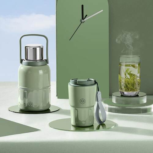 博堡（BOBER）优悦随行套装C保温壶1100ML+咖啡杯400ML组合套装