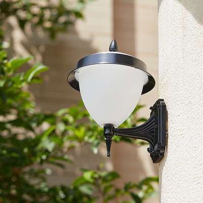 阳光房壁灯照明灯防水庭院简约现代室外阳台别墅墙尖头爵士圆形灯