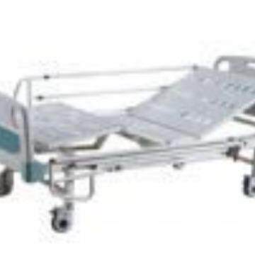 厂家直销护理床 新款病床豪华铁护栏双摇病床 手动二功能护理床