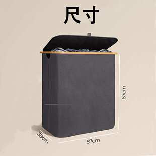 亚马逊热销洗衣篮超大容量竹制洗衣篮可折叠收纳篮laundry basket