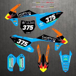 越野摩托贴纸适配KTM 16-18SX-F 17-19EXC 克维思K16 贴纸 车贴RK