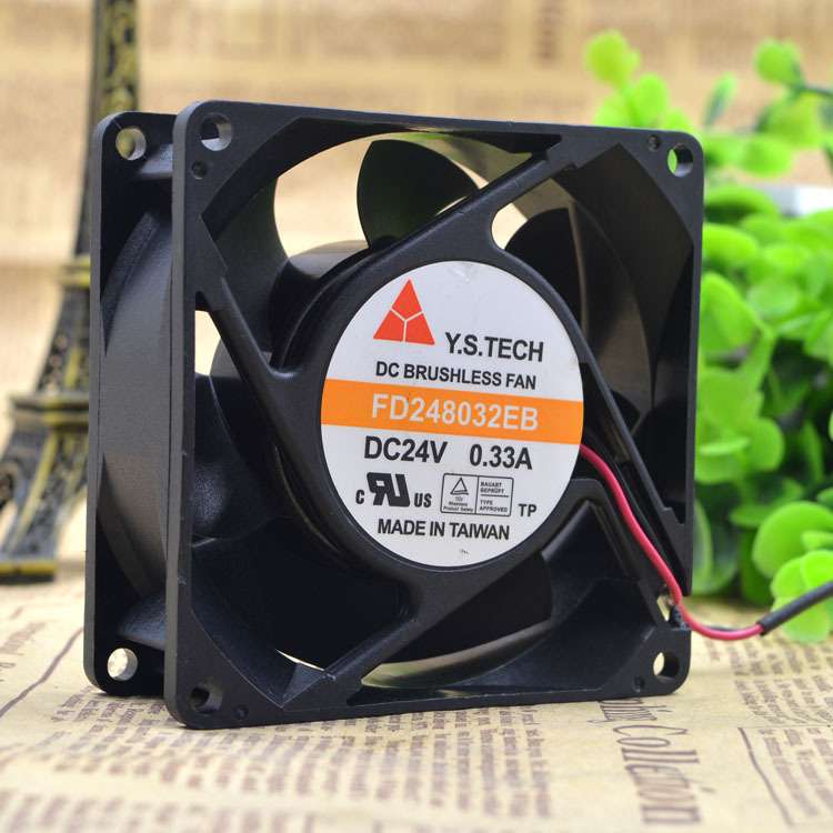 元山 Y.S.TECH FD248032EB 8032 24V 0.33A 散热风扇 服务器风扇