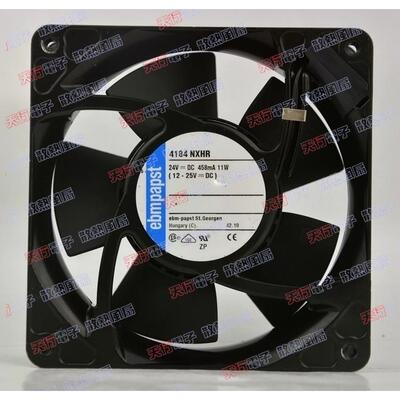 原装德国 西德 4184NXHR 24V 458mA 11W 120*38MM铝框轴流风扇