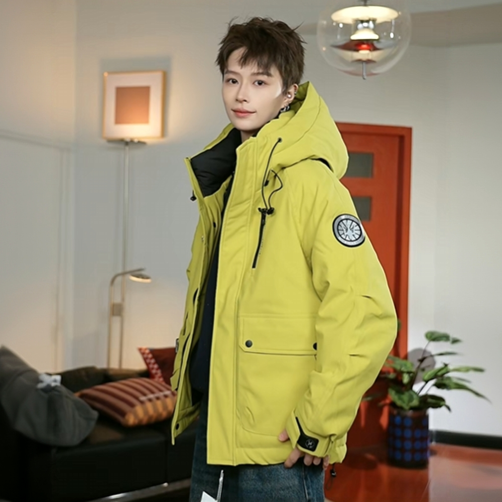 冬季新款男女同款白鸭绒潮流百搭时尚保暖羽绒服连帽外套-1,男装,羽绒服,淘宝优惠券,粉丝福利购,淘宝优惠卷