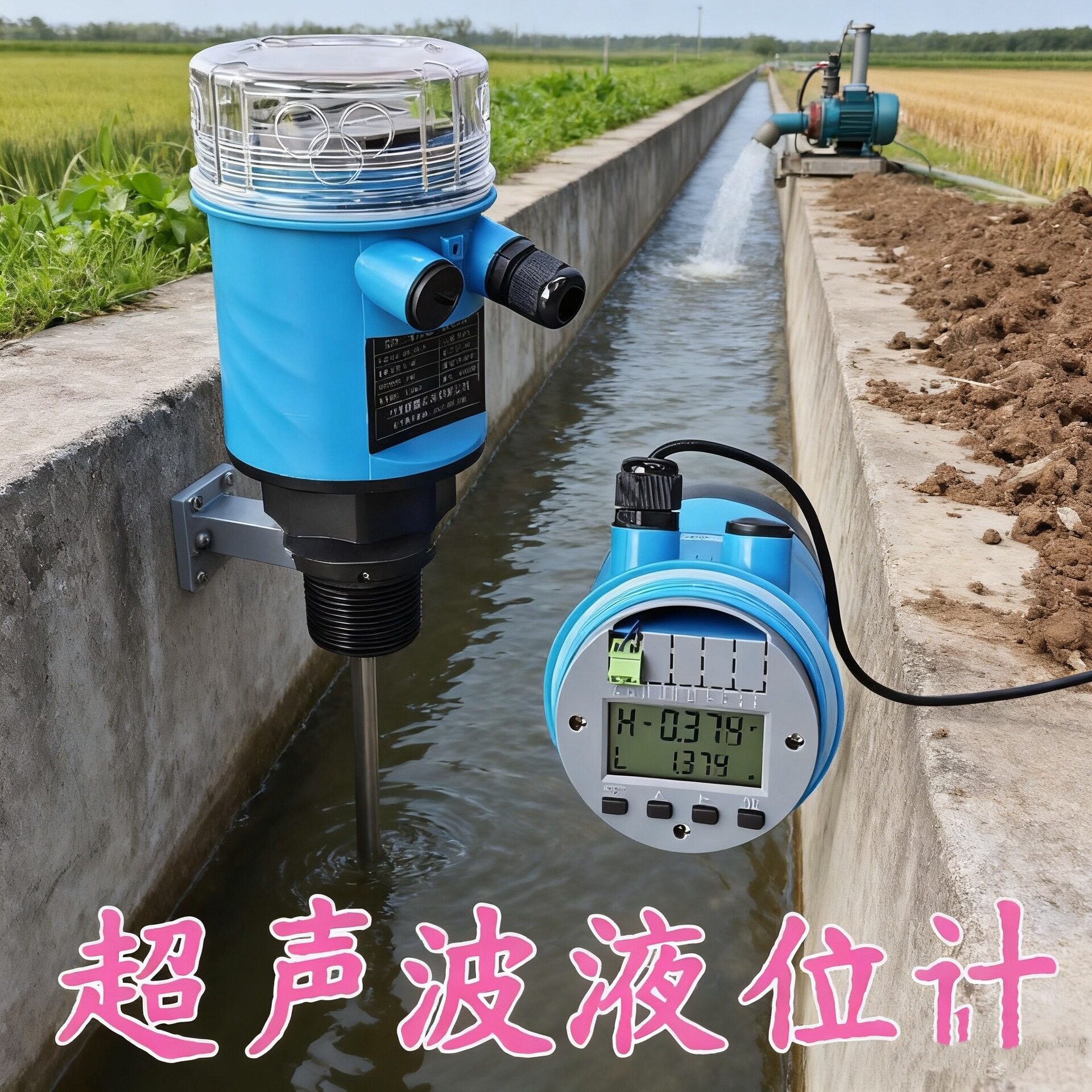 超声波液位计一体式污水液位水位传感器非接触式超声波传感器