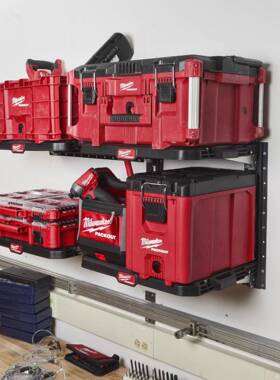美沃奇Milwaukee PACKOUT壁挂系列壁挂托盘挂钩工具架零件收纳盒