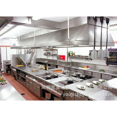 友记厨具厨房生产餐厅厨房操作台 置物架不锈钢制品厨房用产品生图片