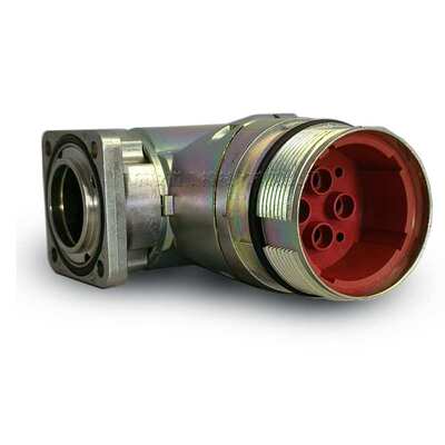 TE茵特康M40-6芯动力-L型弯座航空插头intercontec连接器CEDE270