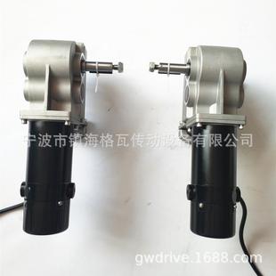 格瓦直流齿轮电机手动离合器 轨道巡检扫描设备 直角齿轮减速电机