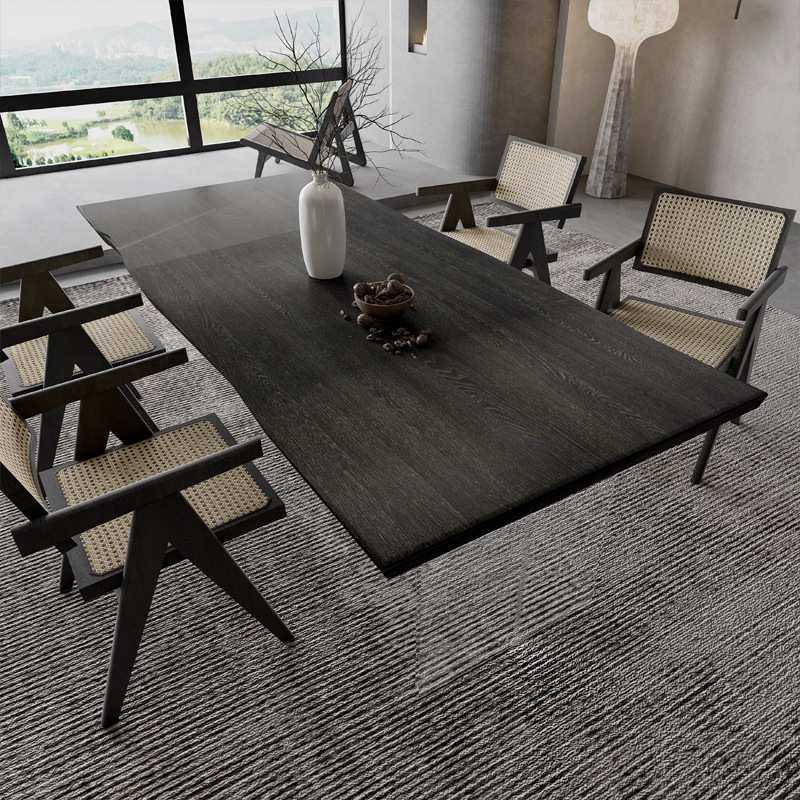 原木黑色实木大板桌亚克力悬浮餐桌创意自然边家用民宿泡茶桌茶台,3C数码配件,摄像机配件,淘宝优惠券,粉丝福利购,淘宝优惠卷