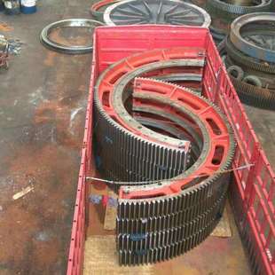 供应回转窑大齿圈、球磨机大齿轮、烘干机大齿轮轮带拖轮图纸供应