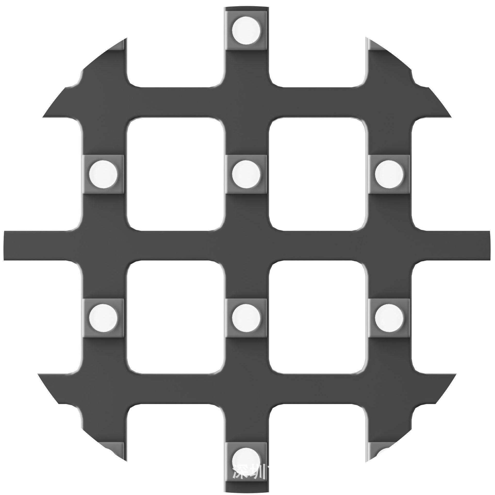 贴膜led全息屏隐形透光屏 LED全息蜂窝屏厂家 国佳p5隐形屏