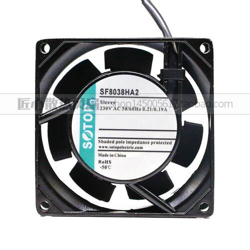SOTOP SF8038HA2 HA1 230V 0.21/0.19A 8CM 小型机柜轴流风机