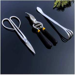 厂家直供不锈钢叶芽剪修枝剪盆景盆栽工具盆景造型工具花剪园艺剪