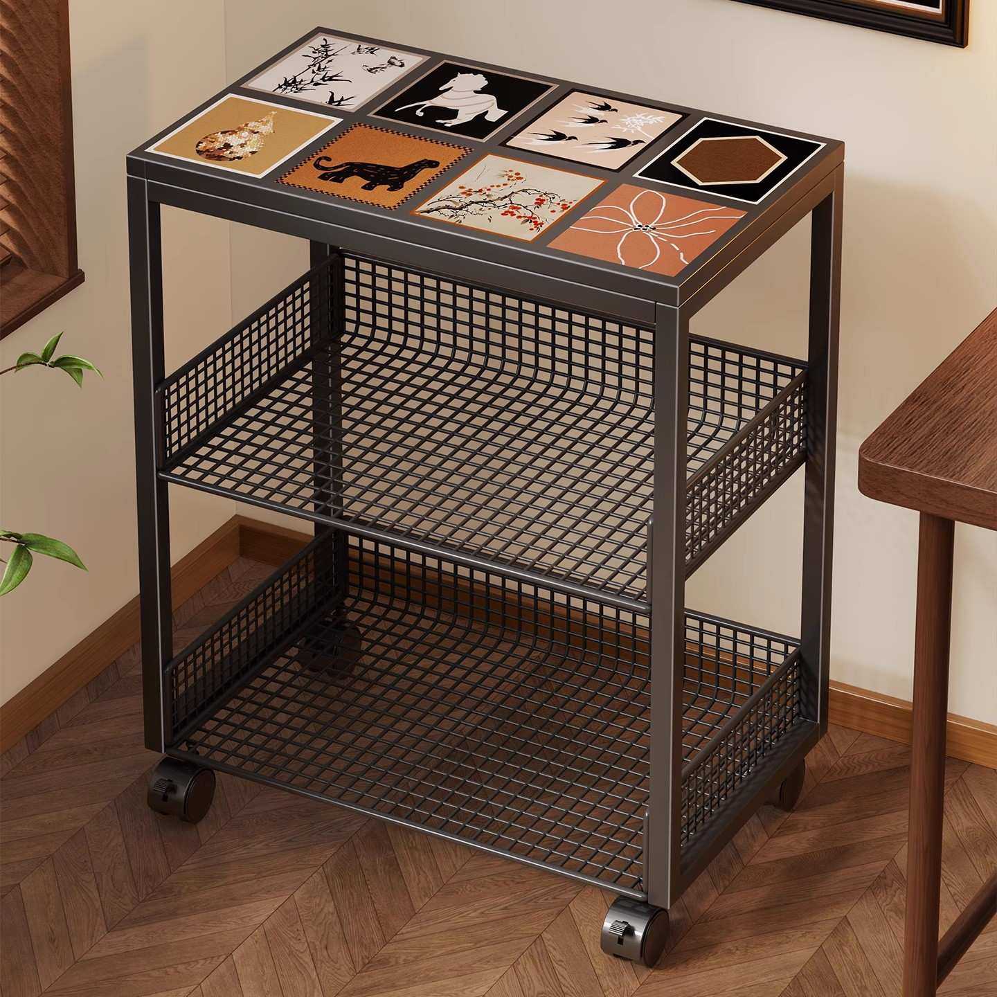 书桌旁小书架可移动桌下书本收纳带轮书柜工位落地桌边文件置物架,模玩/动漫/周边/娃圈三坑/桌游,模型制作工具/辅料耗材,淘宝优惠券,粉丝福利购,淘宝优惠卷