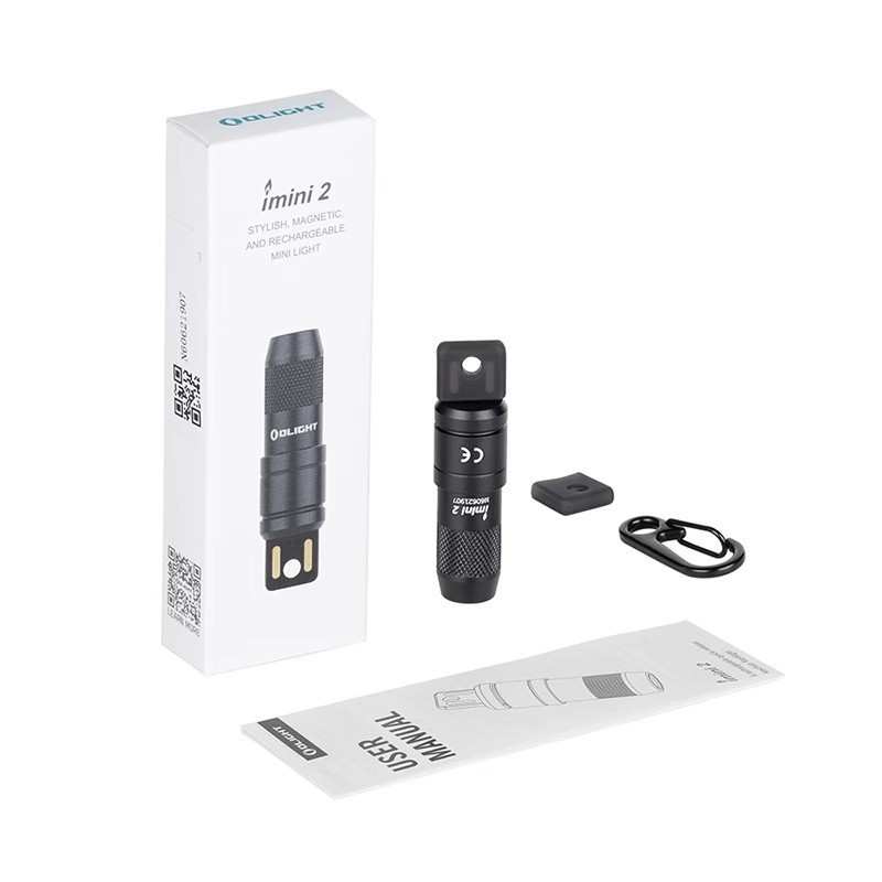 OLIGHT imini2小手电50流明USB插口直充电钥匙扣随身携带礼品电筒