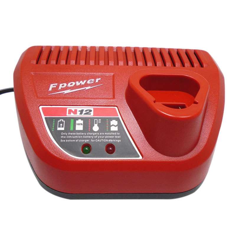 替代米沃 奇M12充电器Milwaukee 10.8V 12V锂电池M12快速充电器