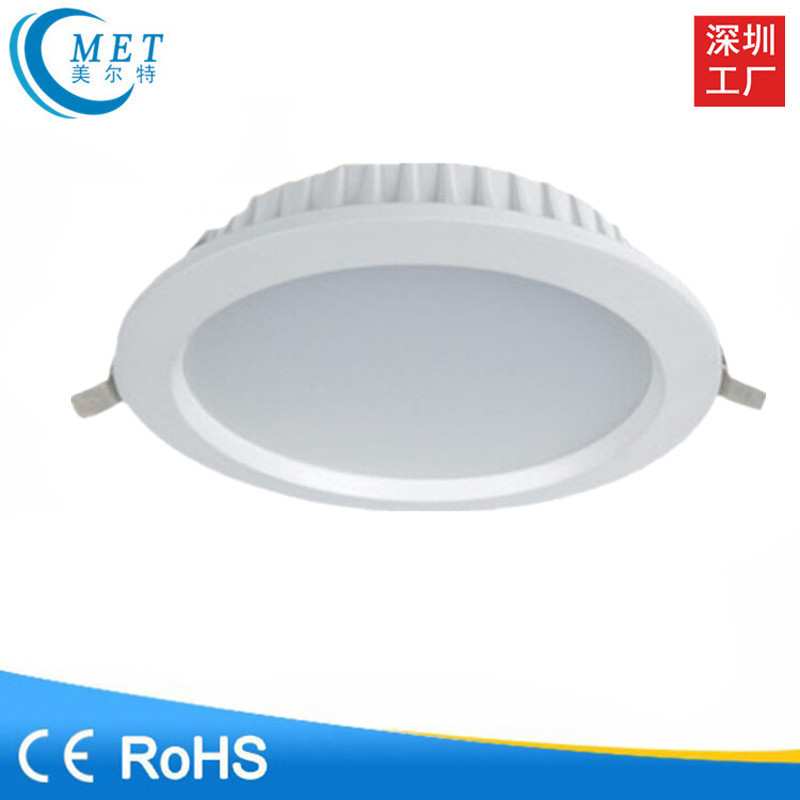 全铝led筒灯嵌入式高光效大功率店铺商用筒灯14w20w24w30w