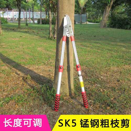 厂家供应园林粗枝剪 伸缩大力剪果树剪树枝剪 SK5钢修枝剪