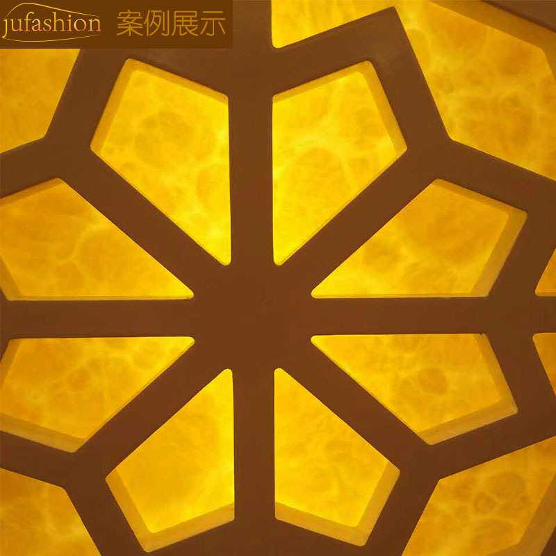 吊顶板亚克力透光石窗套仿大理石透光门套透光云石吊顶装饰板加工