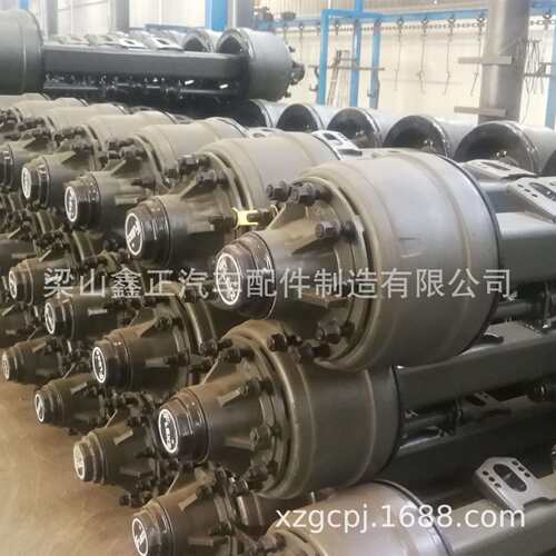 半挂车车桥半挂车美式车桥德式车桥车轴厂家 150方管13吨美式车桥