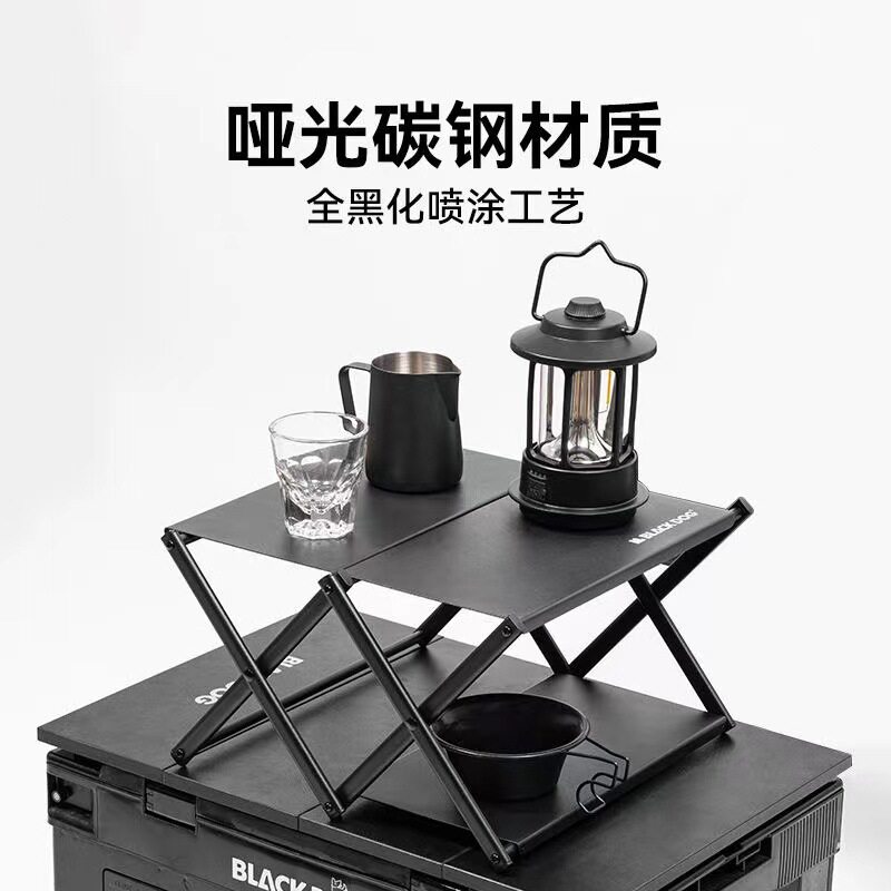 户外用品置物架铝合金迷你折叠桌面小方桌露营便携式轻量化折叠桌