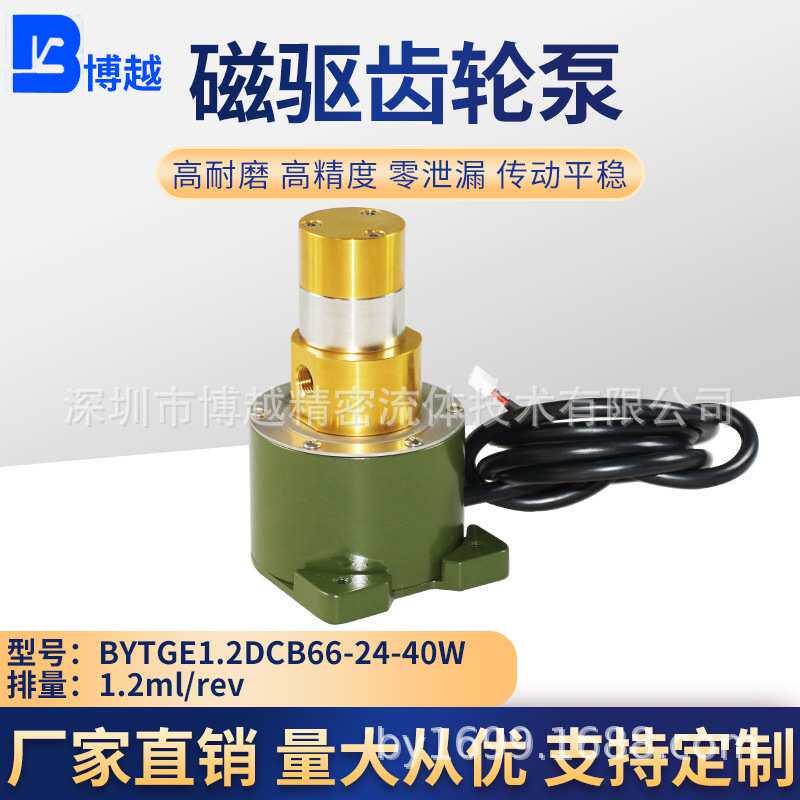 厂家直销低噪音耐聊磨微型磁力齿轮泵,食品级果汁机泵