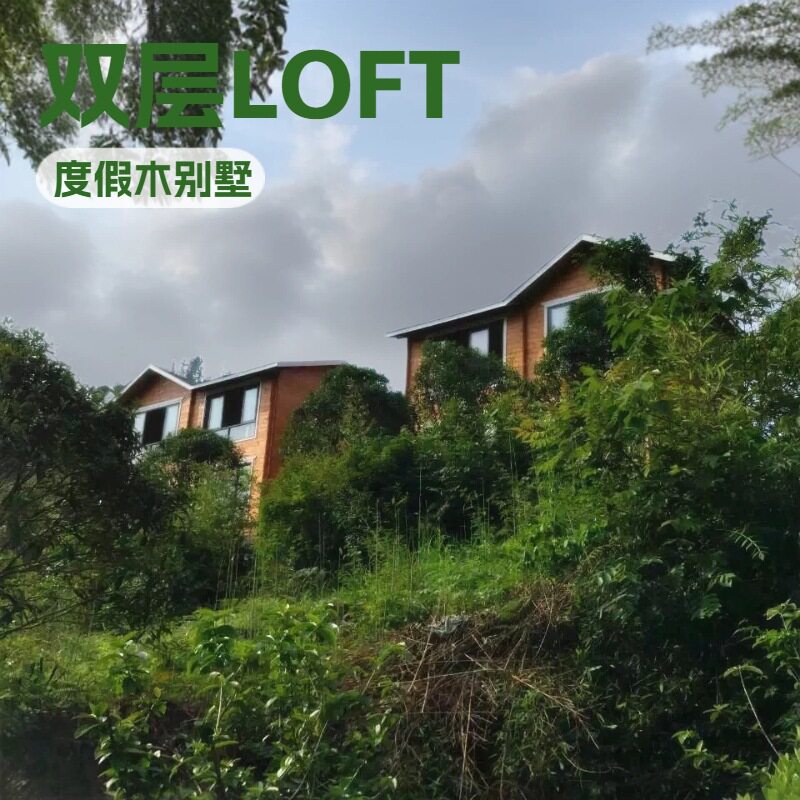 双层LOFT度假别墅两室全屋一厅防腐木旅游景区农庄民宿移动房屋