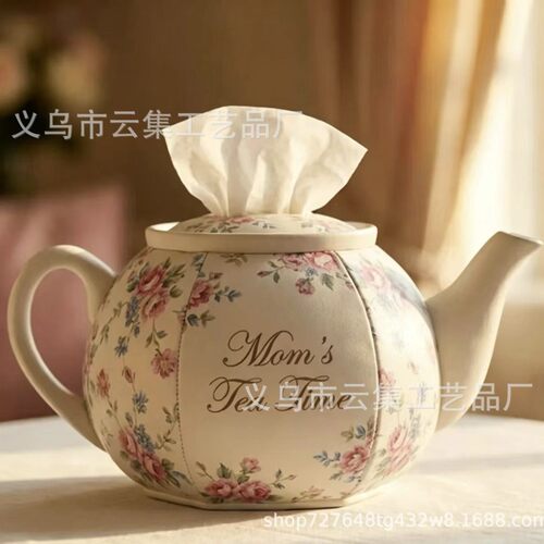 跨境爆款Teapot-shapedtissuebox个性化茶壶纸巾盒