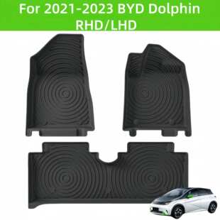 For21-23BYD Dolphin RHD/LHD TPE Car Floor Mat/Rear Trunk Mat