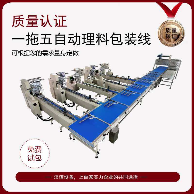 多功能食品理料包装线 蛋糕理料枕式包装机 一拖五自动理料包装线,模玩/动漫/周边/娃圈三坑/桌游,模型制作工具/辅料耗材,淘宝优惠券,粉丝福利购,淘宝优惠卷